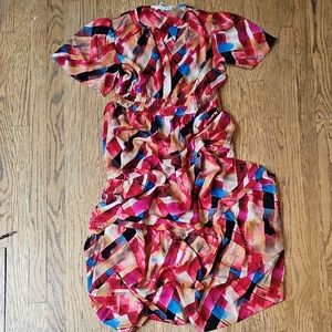 NWT! Love Olive Co. Colorful Geometric Maxi Dress Size M